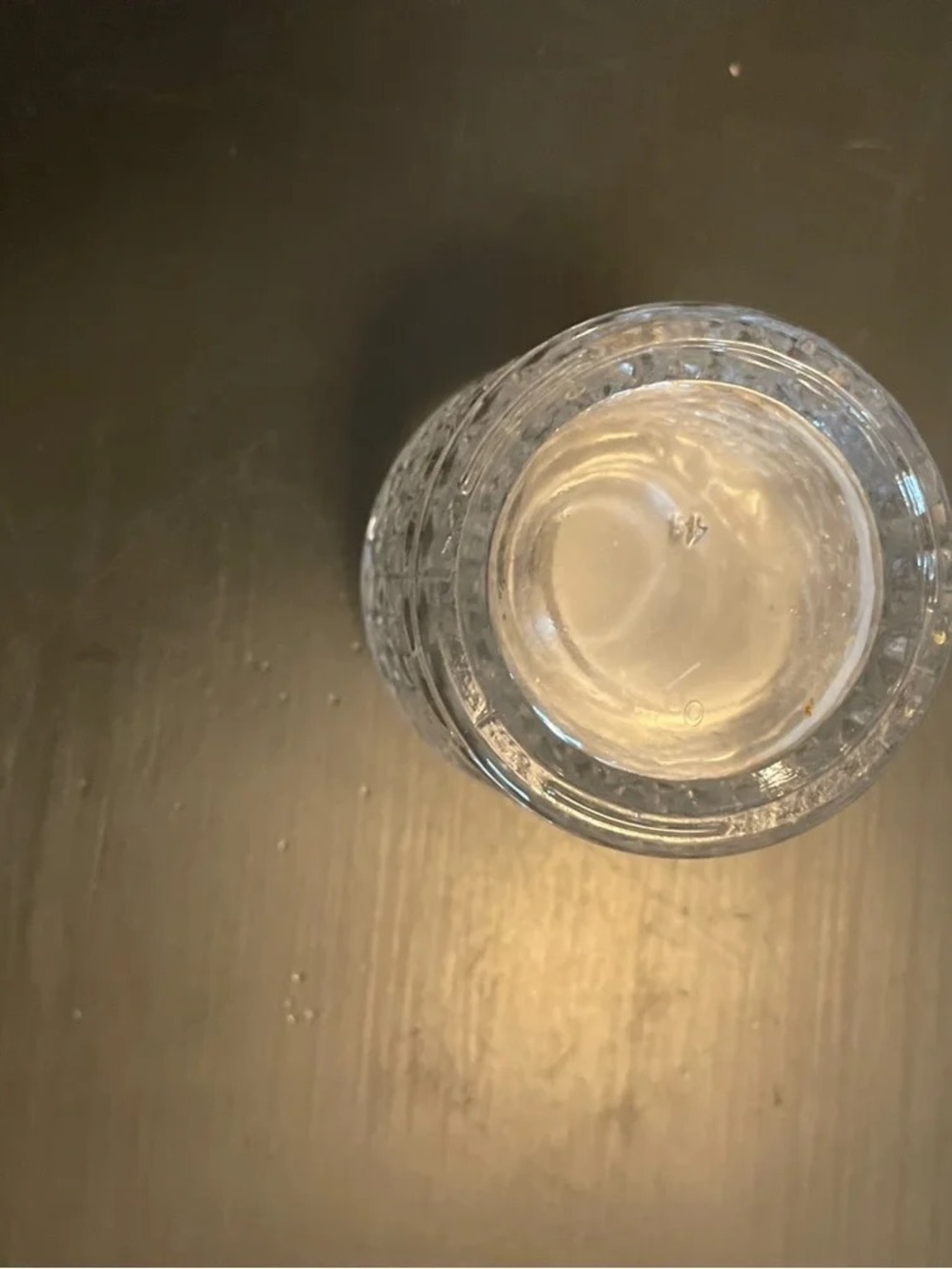 Clear Textured Glass Vase - Transparent Glass Art